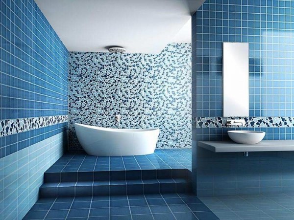 Modern-Bathroom-Tile-Designs-blue-color