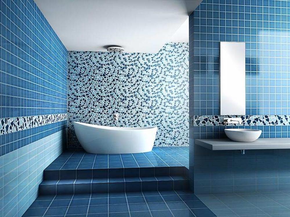 Modern-Bathroom-Tile-Designs-blue-color