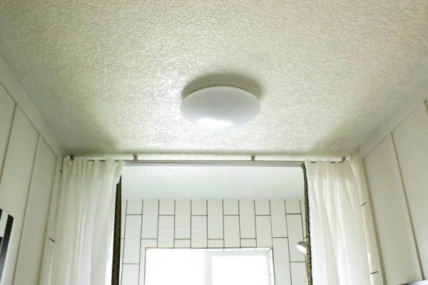 This flush mount LED light fits the bill perfectly