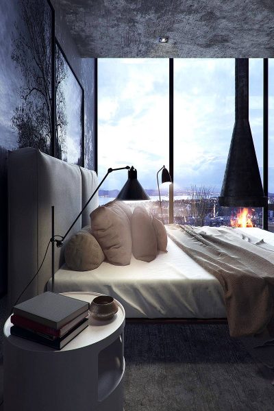 gorgeous dark bedroom inspiration