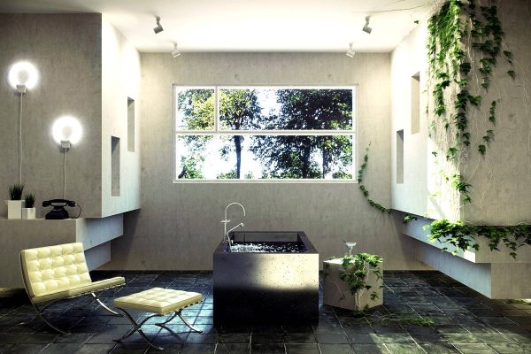 Bathroom ivy