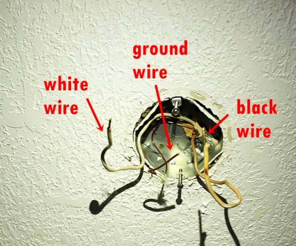 notice three separate wires