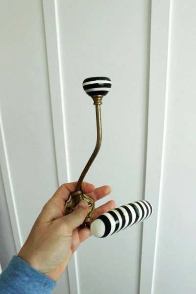 some towel or coat hooks