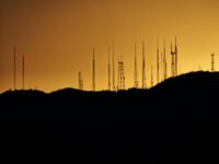 mobile-telecommunication-tower-images-located-at-the-top-hill-mountain